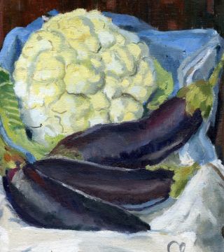 Still Life With Aubergines