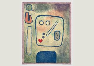 Paul Klee (1879–1940), Birnenlob, 1939, 349, Aquarell und Ölfarbe auf Grundierung auf Karton, 30 x 26 cm, Privatbesitz Schweiz, Depositum im Zentrum Paul Klee, Bern