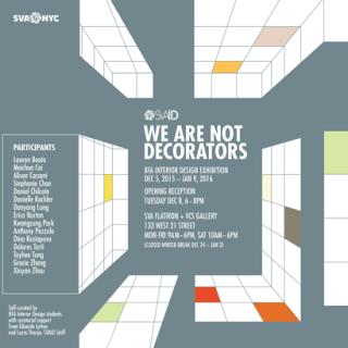 We Are Not Decorators