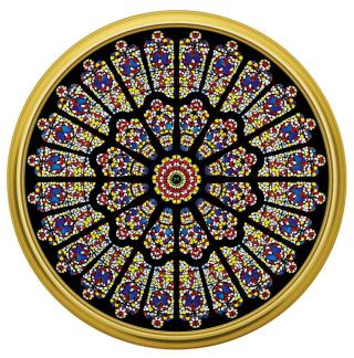 The rose window, Durham Cathedral, 2008