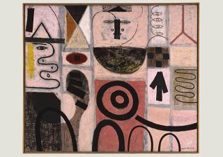 Adolph Gottlieb (1903–1974), The Seer, 1950, Öl auf Leinwand 151,2 x 181,9 cm, The Phillips Collection, Washington, Erworben 1952