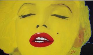 James Francis Gii | Yellow Marilyn | Format 60x101 cm | Unikat  