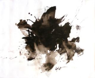 Abstract-black, 27,5x33,4in. (70х85cm), acrylic on canvas