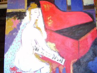 Il pianoforte rosso