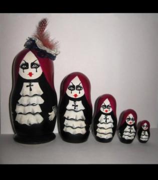 Gothic nested dolls