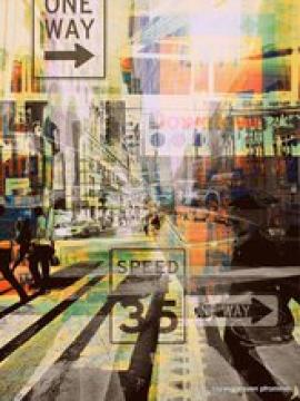 "NY Urban IV", Other/ Multi disciplinary, Mixed Media, 120 x 90 x 3 cm