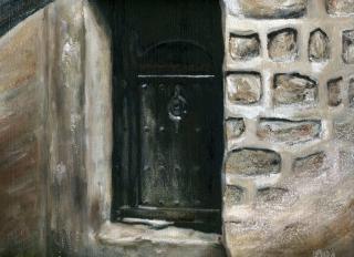 Old door in Sana
