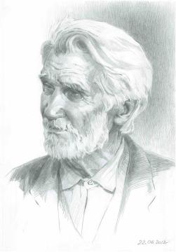 Portrait of Kherson artist Petrov.