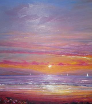 "yachts at sunset"