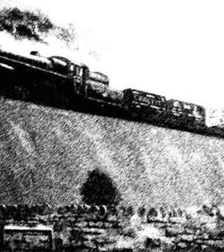Sketch of Storming Greenfield bank