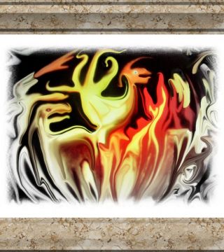  The dance of fire-cm 45x60 