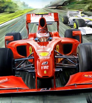 Kimi Räikkönen on Ferrari F60