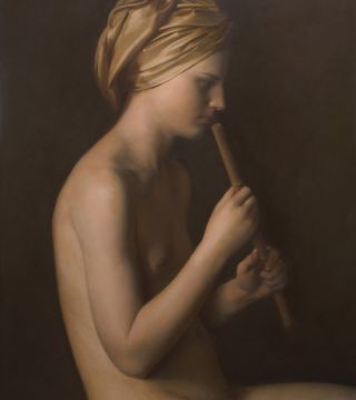 Girl with a flute