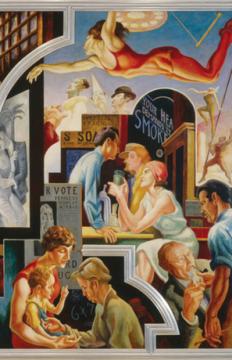 Thomas Hart Benton (American, 1889–1975), City Activities with Dance Hall from America Today, 1930–31