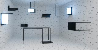 Esther Stocker: Musterzimmer 2016