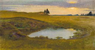 Charles L'Eplattenier, Coucher de soleil (arrière-automne près de Pouillerel), 1910, © Musée des beaux-arts Le Locle