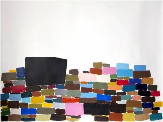 Untitled, 2011, Acryl on Papier, 101,6 x 127