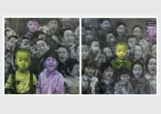 Fang Lijun, Untitled, 2007. Oil on canvas, 360 x 750 cm (Ausschnitt). Courtesy of the artist. - © M+ Sigg Collection