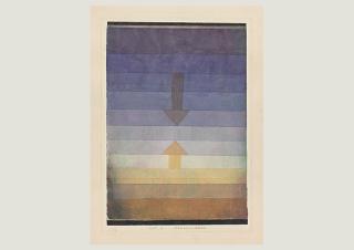 Paul Klee, Separation in the Evening, 1922, 79, watercolour and pencil on paper on cardboard, 33,5 x 23,2 cm, Zentrum Paul Klee, Bern, donation Livia Klee