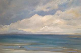 Luba M. Caruso, Sandy, Oil on Canvas, 24'x 36'