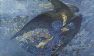 ER Hughes, Night with her Train of Stars, 1912 (Birmingham Museums)