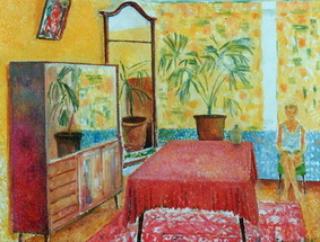 In the room.73x92sm