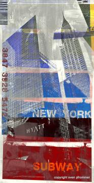 "NY Skyliner VII", Other/ Multi disciplinary, Mixed Media, 120 x 60 x 3 cm