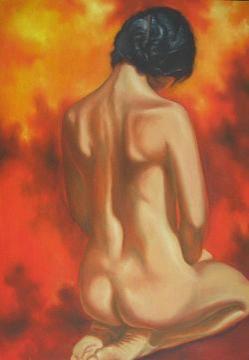 kneeling nude