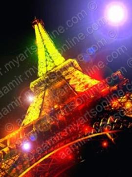 Night Eiffel Tower. Paris
