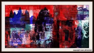 "Cambodia Edge III", Other/ Multi disciplinary, Mixed Media, 140 x 70 x 3 cm