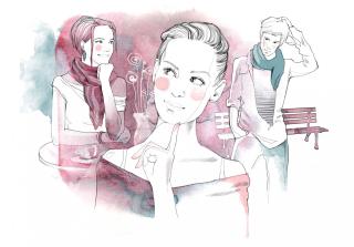 Teen magazine illustration