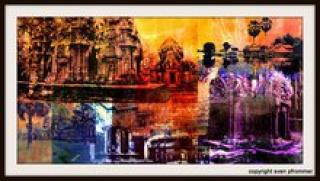 "Cambodia Edge VI", Other/ Multi disciplinary, Mixed Media, 140 x 70 x 3 cm