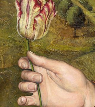 Girl with tulip.Detail I.