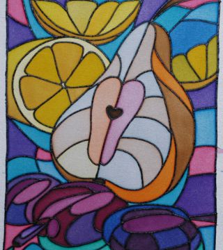 Pear and plums
