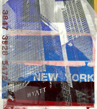 "NY Skyliner VII", Other/ Multi disciplinary, Mixed Media, 120 x 60 x 3 cm