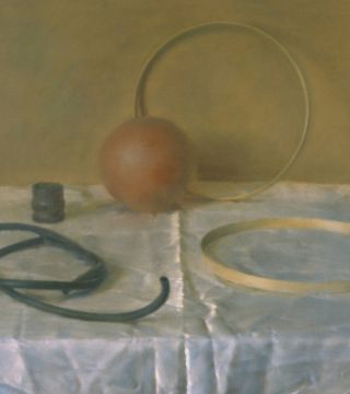 Still life with the red sphere