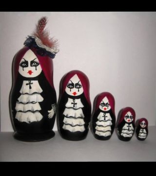 Gothic nested dolls