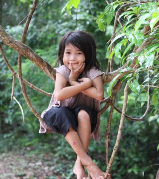 Girl in lianas