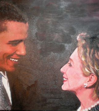 Obama & Hilary Clinton
