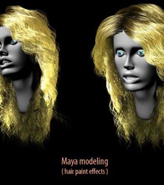 female face 3D modeling