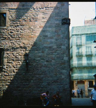 street musicians in Barcelona